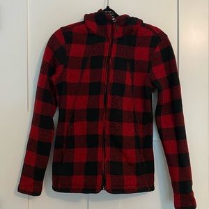 Womens Northface Buffalo check full zip fleece